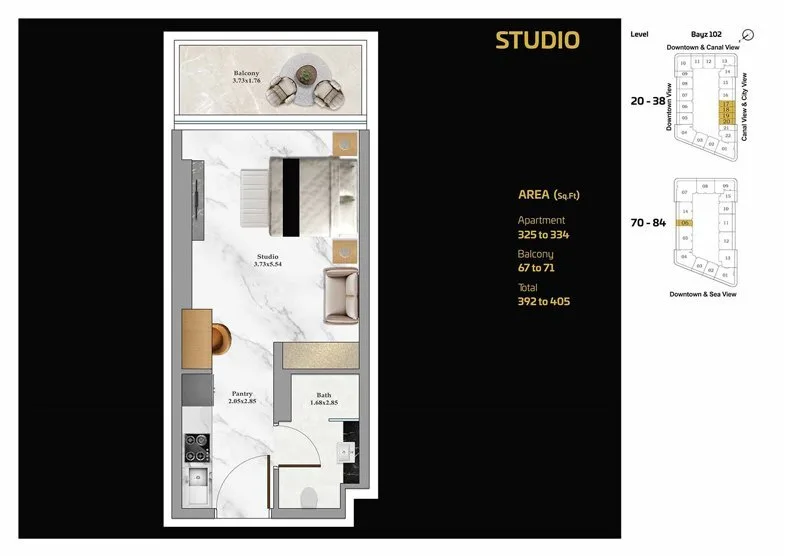 Studio plan