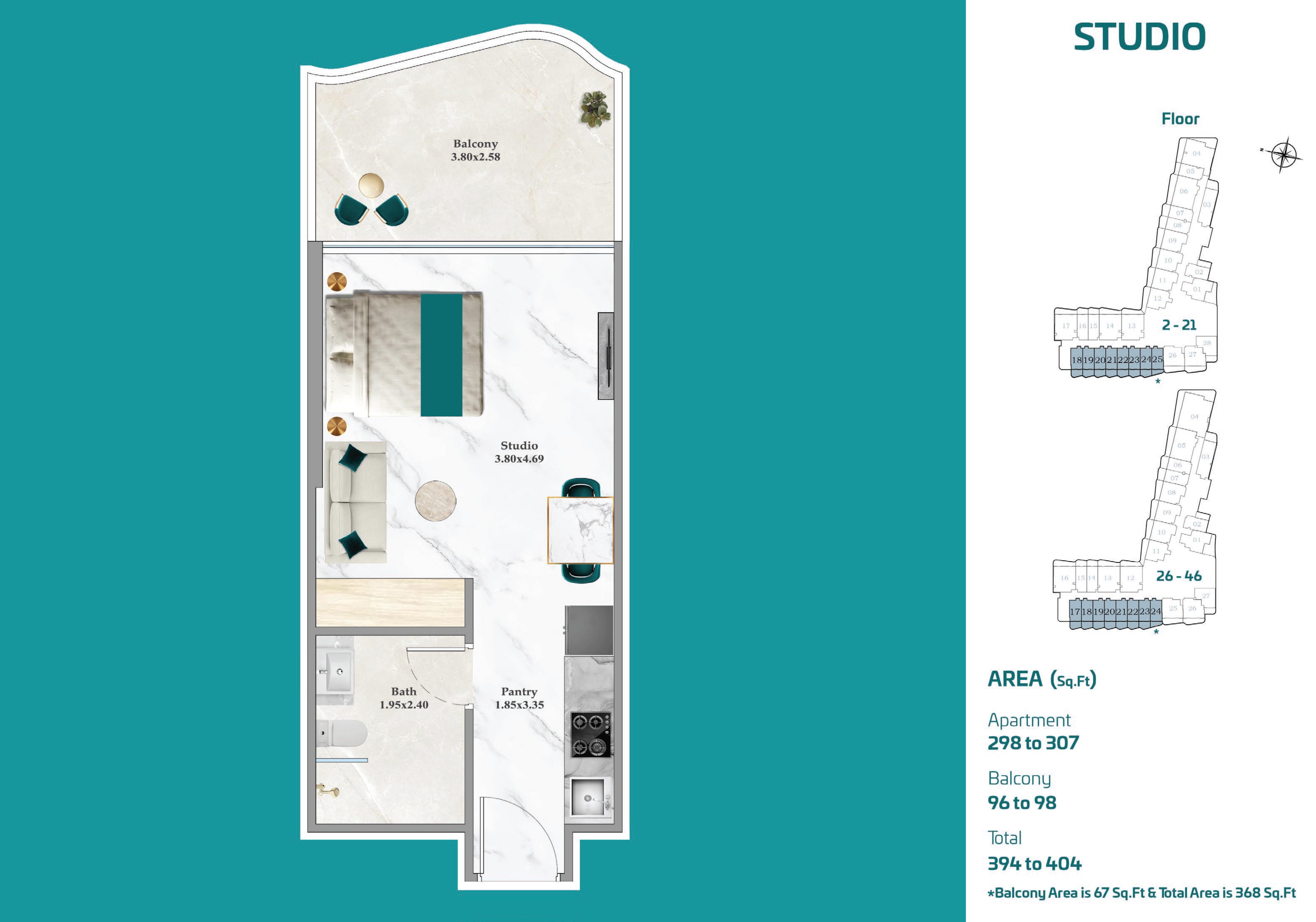 Studio plan