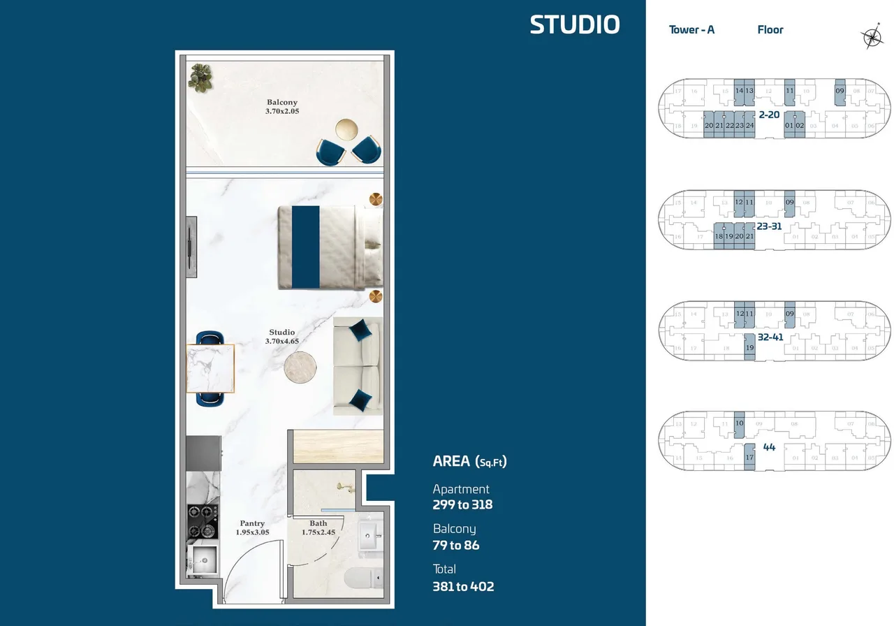 Studio plan