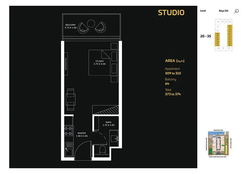 Studio plan