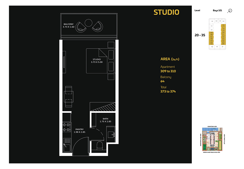 Studio plan