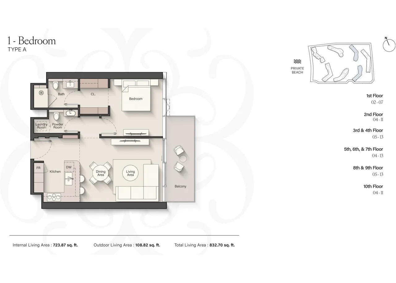 1 Bedroom 1 Bedroom - A plan