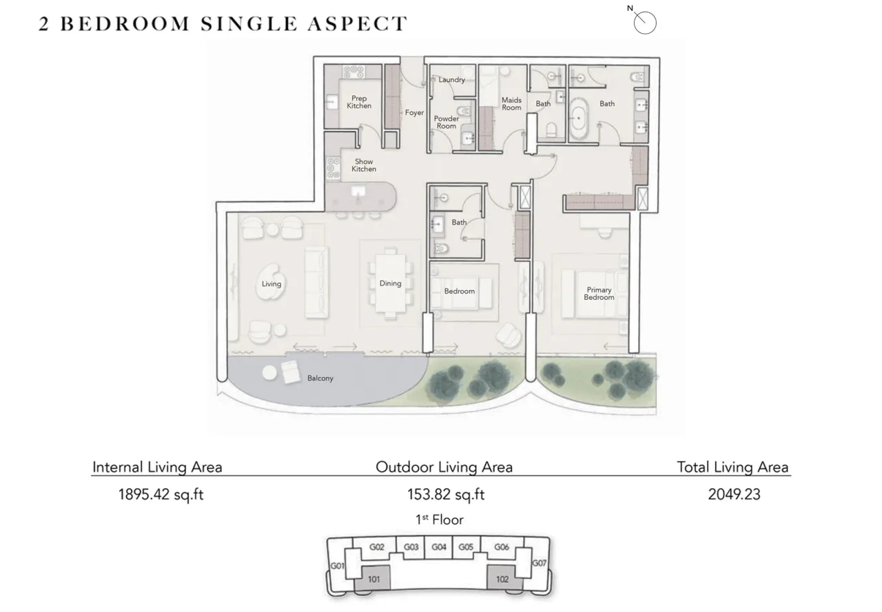 2 BedRoom Single Aspect 2 Bedroom Single Aspect plan