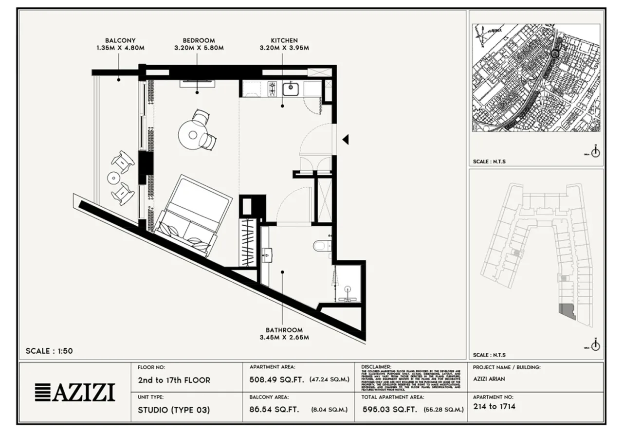 Azizi Arian – Studio Studio - 03 floor plan