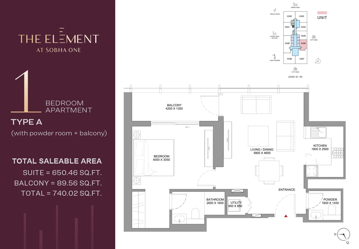 1 BedRoom 1 Bedroom - A plan