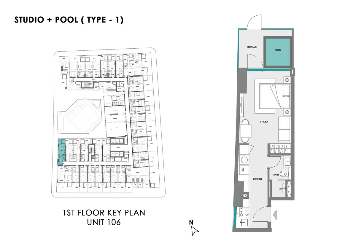 studio Studio + Pool - A plan