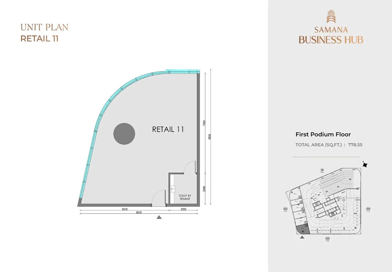 Retail Unit Plan Retail - 11 plan