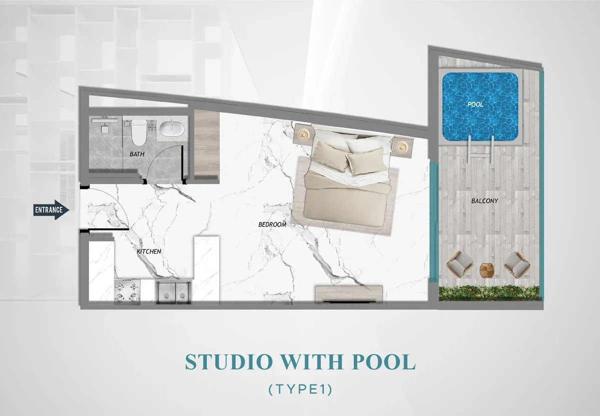 Studio Studio + Pool - A plan